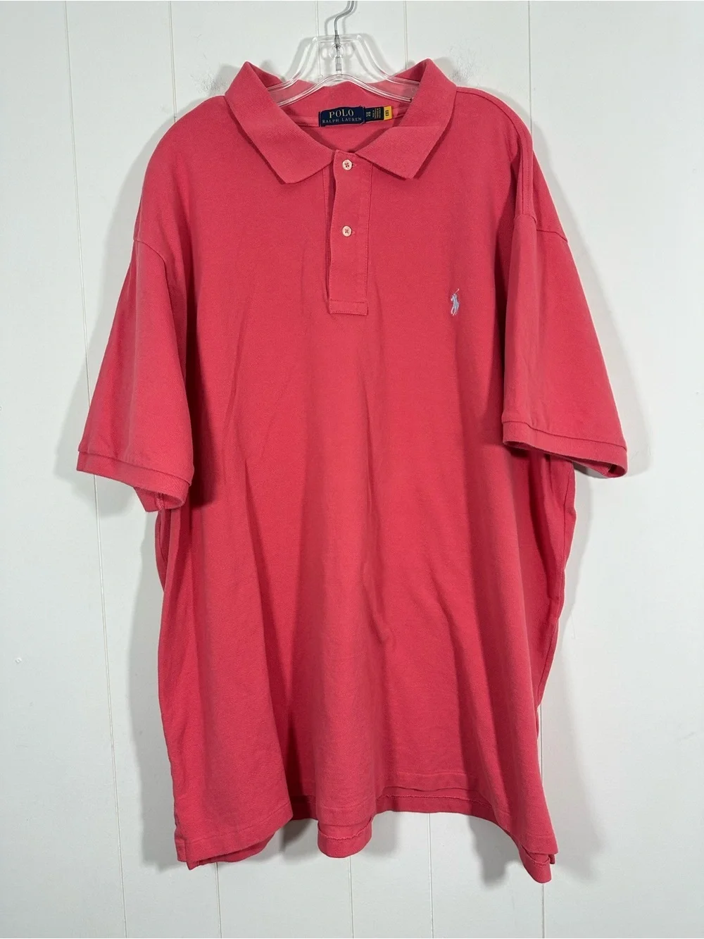 Polo Ralph Lauren Men Polo Shirt Sz 3XB Pony Logo Short Sleeve Preppy Big & Tall